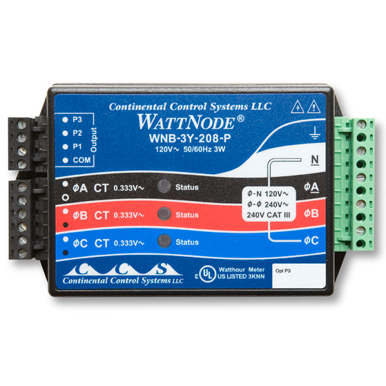 T-WNB-3Y-208-P 2或3分支電路千瓦時變送器傳感器